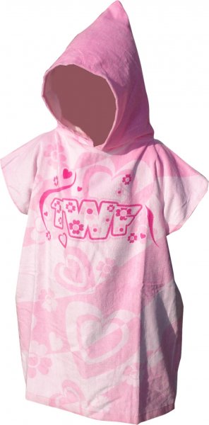 TWF Kids Pink PONCHO TOWEL